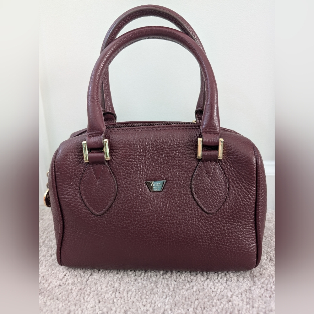 Pelletteria Artigiana Viviani Boston Style Handbag Made In Italy